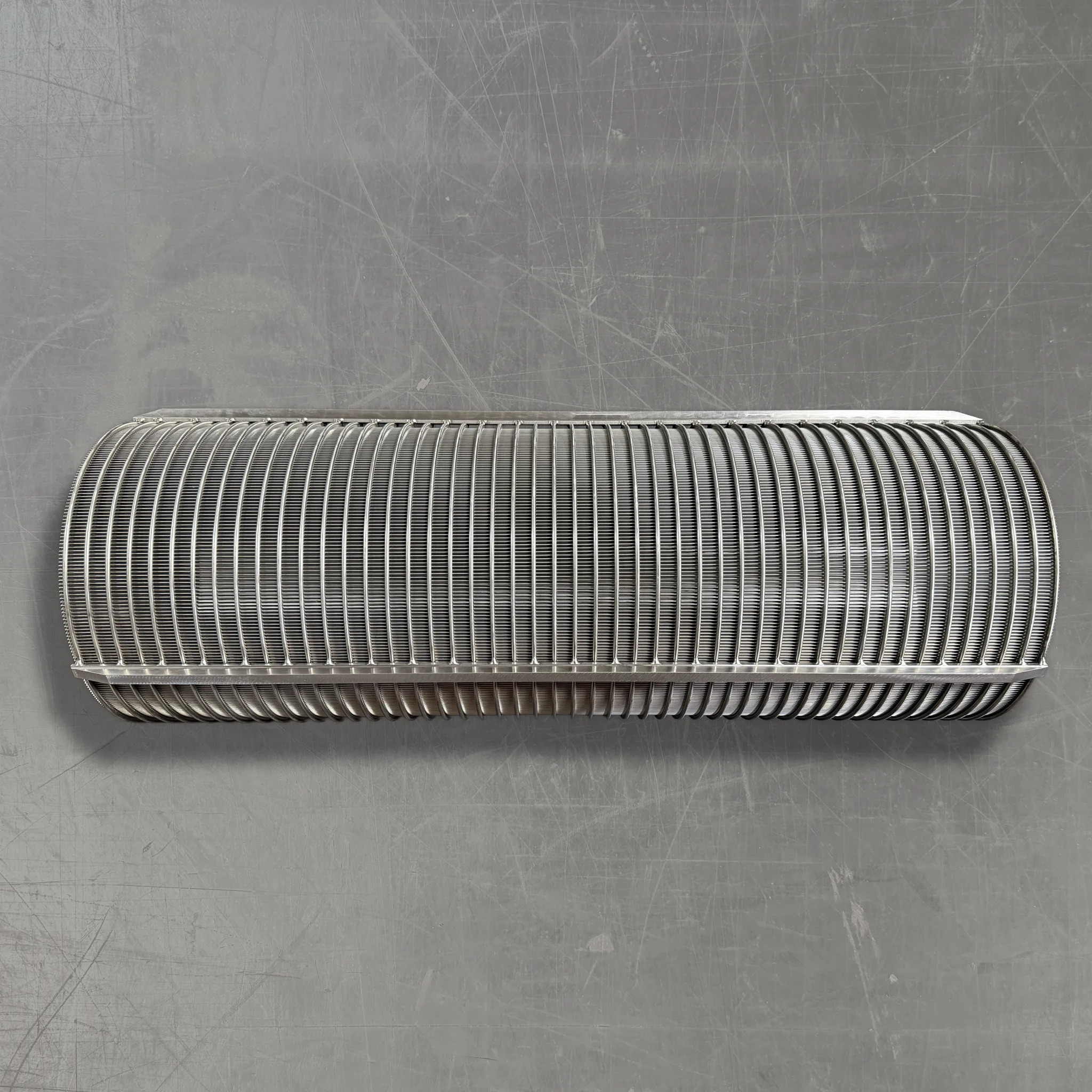 Spaltenfilter, Spaltweite 0,5mm, 1.4301, L 780mm
