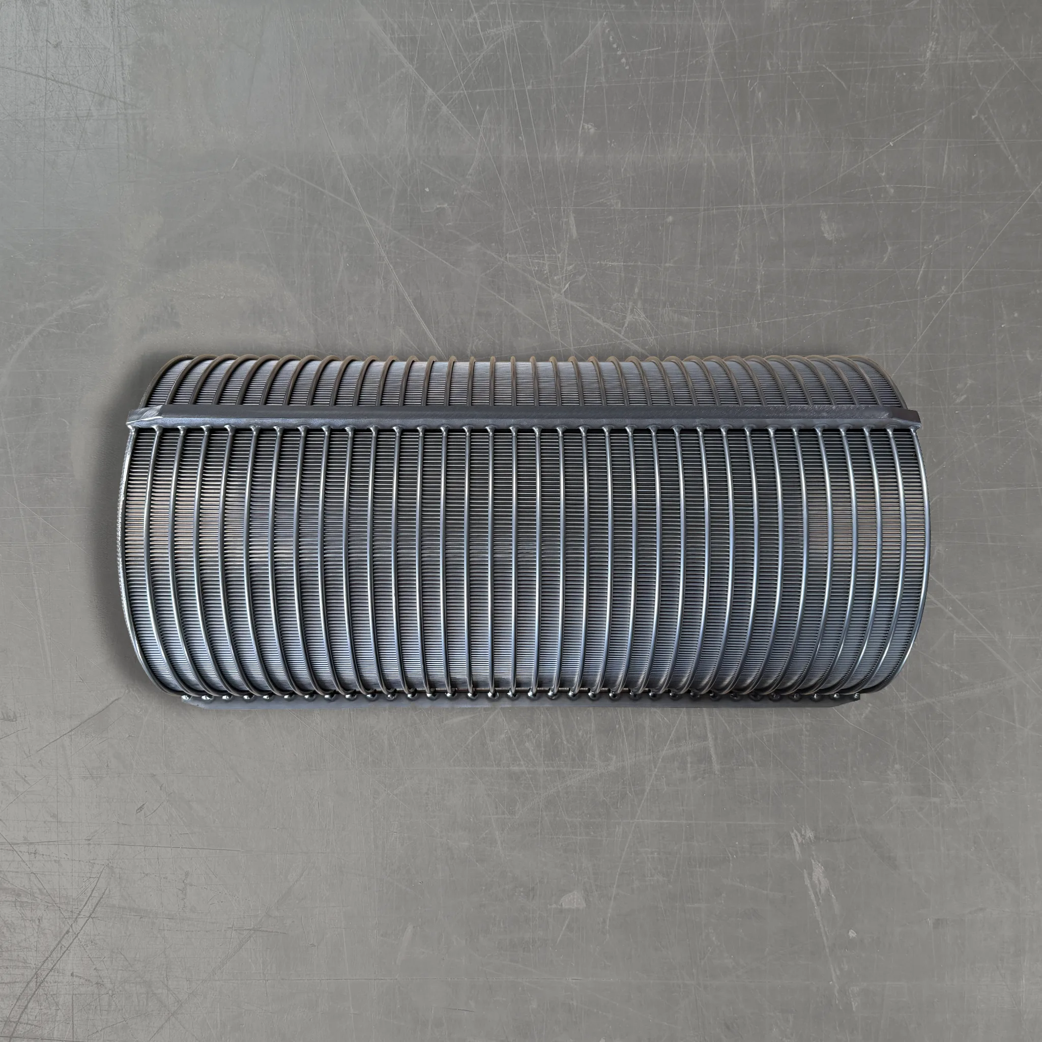 Spaltenfilter, Spaltweite 0,5mm, 1.4301, L 550mm